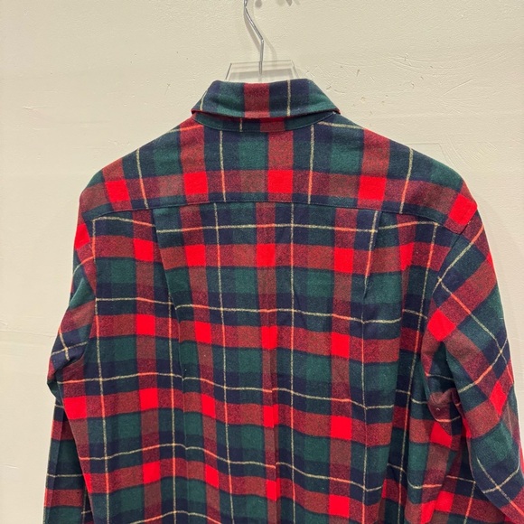 Vintage Pendleton Pure Virgin Wool Flannel Shirt Kilgore Tartan 16 1/2 - Picture 11 of 12
